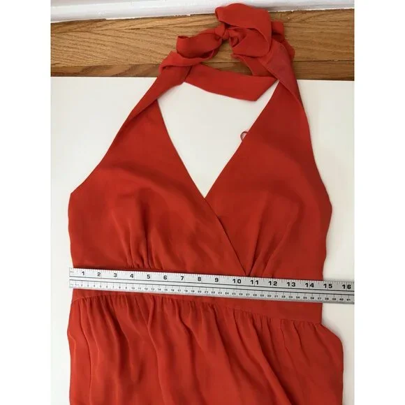Talbots Orange Maxi Dress - Picture 8 of 10
